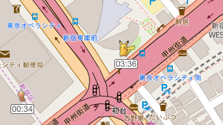 ポケタンを使ってピカチュウを初台で発見