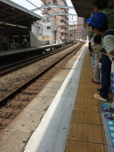 Ｙ１５７記念列車の旅 石川町ホーム 進入