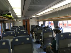 Ｙ１５７記念列車の旅 485系車両 車内風景