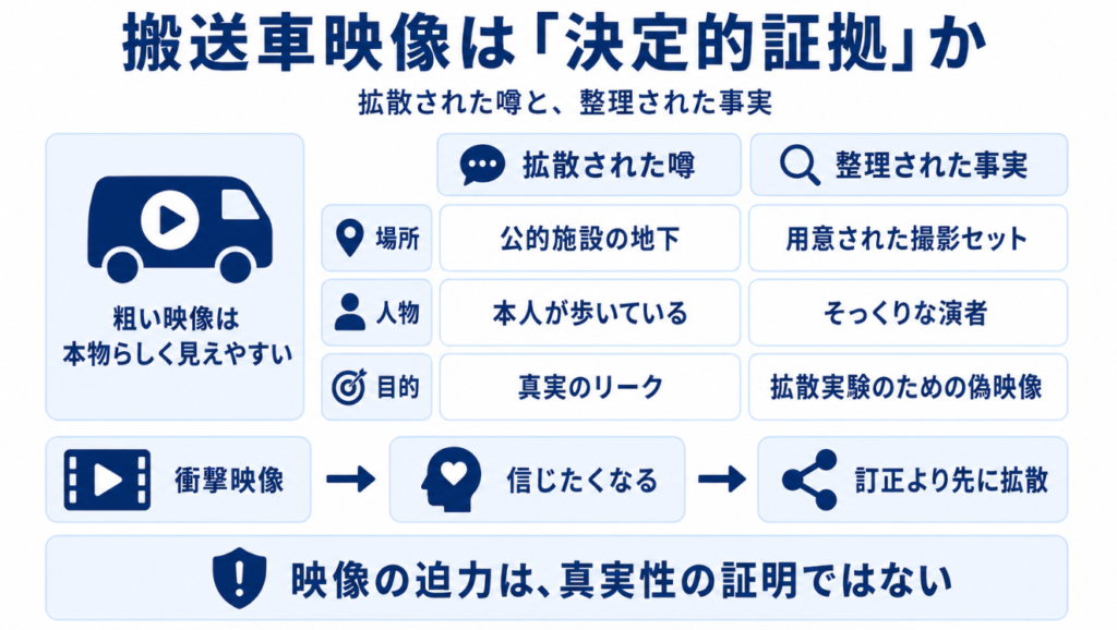 マイケルジャクソン 生きてる 搬送車の映像による社会実験